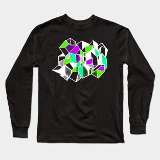 Geometric city abstract Long Sleeve T-Shirt